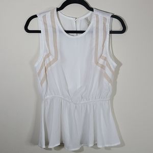 Paper Crane Sleeveless Peplum Top